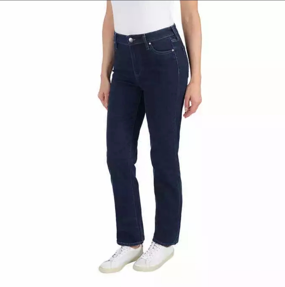 Buffalo David Bitton Alyssa High Rise straight leg stretch denim 14/34